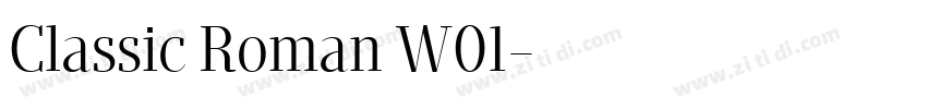 Classic Roman W01字体转换